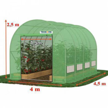 Теплица 4,5x4x2.5 м 