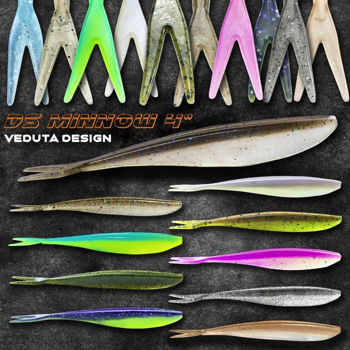 Силикон DS VEDUTA Minnow 4"(100mm) - 4" 100mm, #7, 8/8buc 