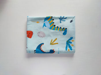 Байковая пелёночка Pampy 100*80 cm Dino Mint 