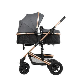 Stroller Kikka Boo 3 iin 1 Amaia Black DarkGrey 