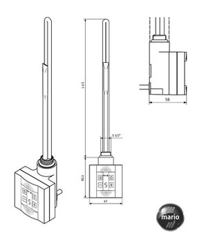 Încălzitor termoelectric KTX4 300W alb 