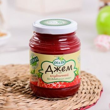 Джем клубничный без сахара горячего розлива Di&Di 
