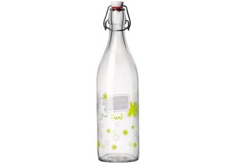 Бутылка с зажимной крышкой Giara Fun 1l, с цветами 