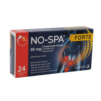 cumpără No spa Forte 80mg comp.film. N24 în Chișinău 