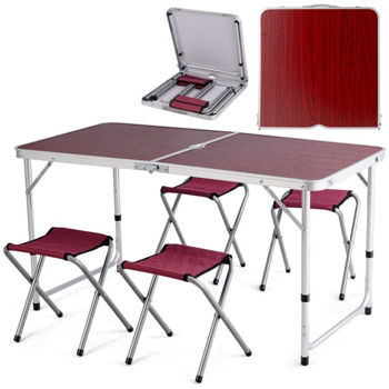 Складной стол со стульями для кемпинга MPN 4+1 Set 