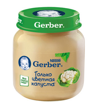 купить Gerber пюре цветная капуста 5+мес. 130 г в Кишинёве 