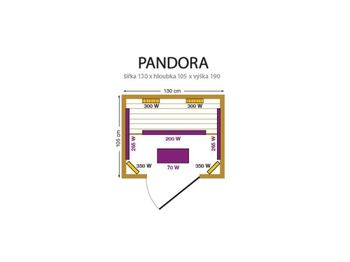 Sauna cu infrarosu "Pandora" 3EXX0516 (la comanda) 