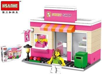 Constructor Hsanhe mini Street sweets shop 195det 26X18X5cm 