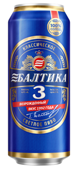 Baltika Klassiceskoe №3 0.45L CAN 