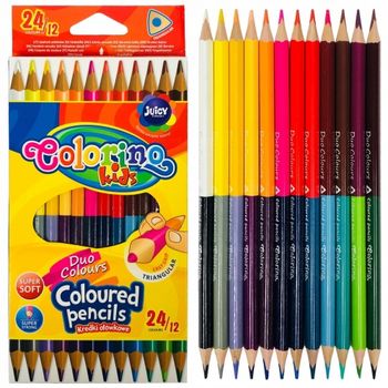 Цветные карандаши 24/12 шт. Colorino 