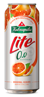 Kalnapilis Lite Grapefruit безалк. 0.5Л Ж/Б 