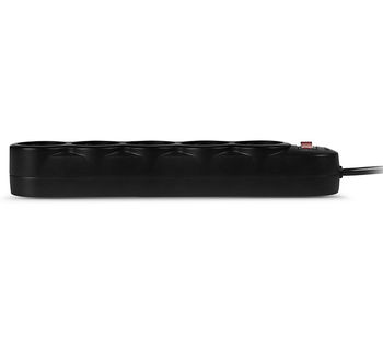 Surge Protector   5 Sockets,  1.0m,  Sven "SF-05L", Black, retail box, flame-retardant material 
