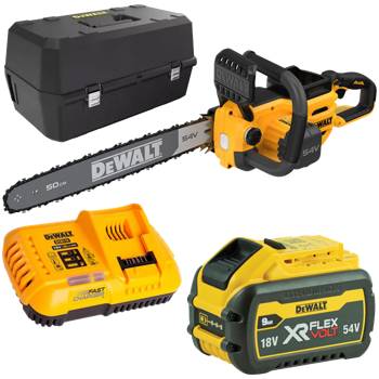 DEWALT DCMCS575X1-QW Motosierra eléctrica Brushless Flexvolt de 50 cm - con  batería y cargador FlexVolt 9,0 A