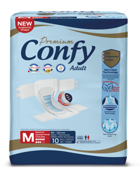 купить Confy Premium Adult, подгузники для взрослых, MEDIUM STD, 10 шт. в Кишинёве 