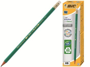 Набор карандашей простых 12шт BIC ECO Evolution с резинкой 