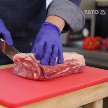 cumpără Tocător din plastic pentru carne crudă 600х400х20 mm, roșu în Chișinău 