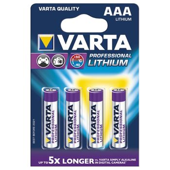 cumpără Baterii Varta AAA Lithium Professional 4 pcs/blist Lithium, 06103 301 404 în Chișinău 