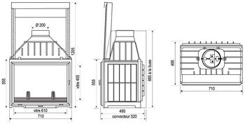 Focar fonta SEGUIN Duteriez MULTIVISION 7000 R-L 