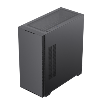 Case ATX GAMEMAX QUEST, w/o PSU, 0.6mm, 1x120mm fan, Tempered Glas, USB3.0, Type-C, Black 