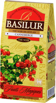 Ceai negru  Basilur Magic Fruits,  Cranberry, 100 g 