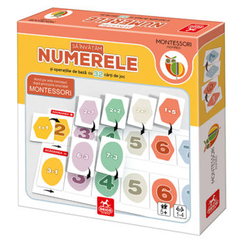 Настольная игра "Sa invatam numerele" Montessori (RO) 48014 (10340) 