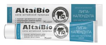 Алтайбио "Липа-Календула" Зубная паста для чувствительных зубов 