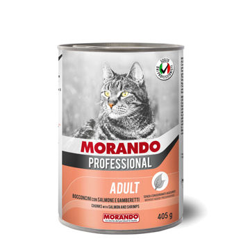 Morando Professional Adult CHUNKS WITH SALMON AND SHRIMP / 405g 