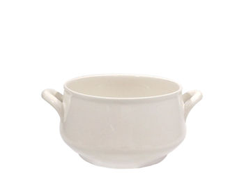 Cana pentru supa 420ml 10.8X6.5cm cu manere, ceramica 