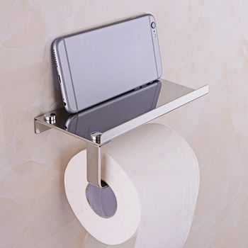 купить Держатель туалетной бумаги из нержавеющей стали с подставкой для телефона в Кишинёве 