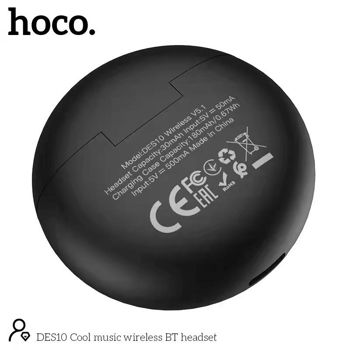 HOCO DES10 Studious true wireless BT headset White 