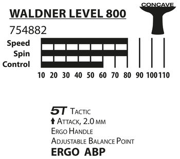 Ракетка для наст. тенниса Donic Waldner 800 / 754882,  2.0 мм (3894) 