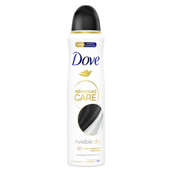 купить Спрей-антиперспирант Dove Deo Advanced Care Invisible Dry 150 мл. в Кишинёве 