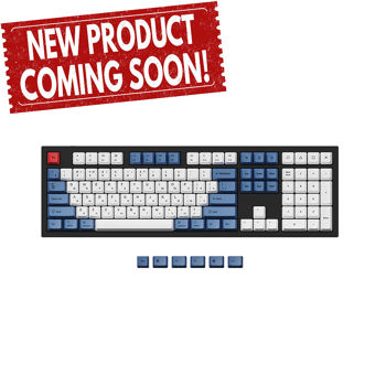 Set Keychron Keycap Blue ISO & ANSI Q3 & Q4 & Q4 Pro & Q6 & Q6 Pro & V3 & V4 & V6 & K8 & K8 Pro, Russian layout, JM-191 (Accesorii pentru tastatura Keychron)