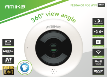 купить AMIKO IPCAM FE20A400 POE WIFI в Кишинёве 