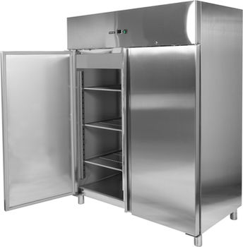 купить Холодильник из нержавеющей стали, 2 двери, темп. -18 -22°C, 700 Вт, 1200 л, 1340х810х2010 мм в Кишинёве 