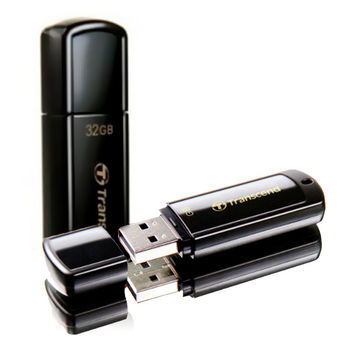 32GB USB2.0 Flash Drive Transcend "JetFlash  350", Black, Classic Cap (R/W:18/8MB/s) 