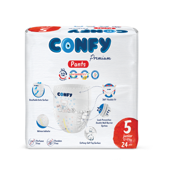 cumpără Scutece-chiloțel pentru copii Confy Premium Pants Nr.5 JUNIOR, 24 buc în Chișinău 