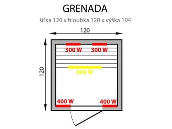 Инфракрасная сауна "Гренада 2" 3EXX00507 (под заказ) 