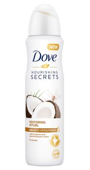 Antiperspirant Dove Coconut & Jasmine Power Scent, 150 ml 