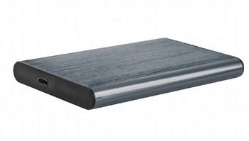 2.5"  SATA HDD/SSD 9.5 mm External Case Type-C, Gembird "EE2-U3S-6-GR", aluminum, Grey 