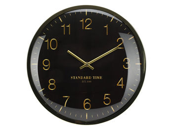Часы настенные круглые 30cm с выпуклым стеклом 
