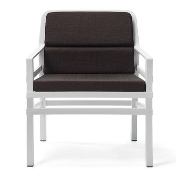 Кресло с подушками Nardi ARIA FIT BIANCO caffe 40330.00.165.FIT (Кресло с подушками для сада и терас)