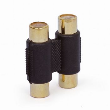 Audio adapter RCA (F) to RCA (F) Double coupler, Cablexpert A-2RCAFF-01 