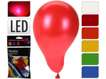 Набор шаров воздушных 3шт с LED подсветкой, разноцветные 
