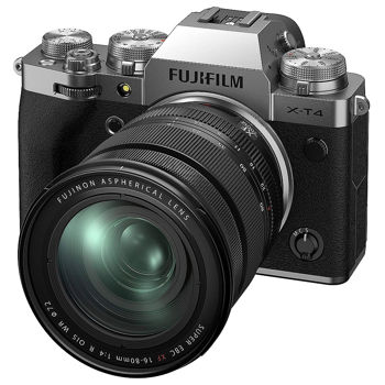 Fujifilm X-T4 silver XF16-80mm R WR OIS Kit, Mirrorless Digital Camera Fujifilm X System 16651277 (Aparat fotografic)