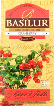 Ceai negru  Basilur Magic Fruits,  Cranberry, 100 g 