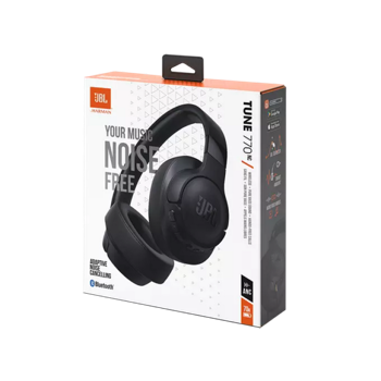 Headphones  Bluetooth  JBL T770NC, Black, On-ear, Adaptive Noise Cancelling with Smart Ambient 