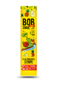 Dulciuri naturale de pere și ananas Bob Snail, 14g 