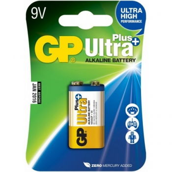 купить Батарейка GP 9V Ultra Plus 1604AUP   (1604)    (1шт.блистер) в Кишинёве 