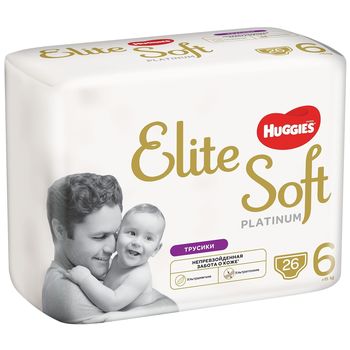 Трусики Huggies Elite Soft Platinum 6 (>15 кг), 26 шт. 